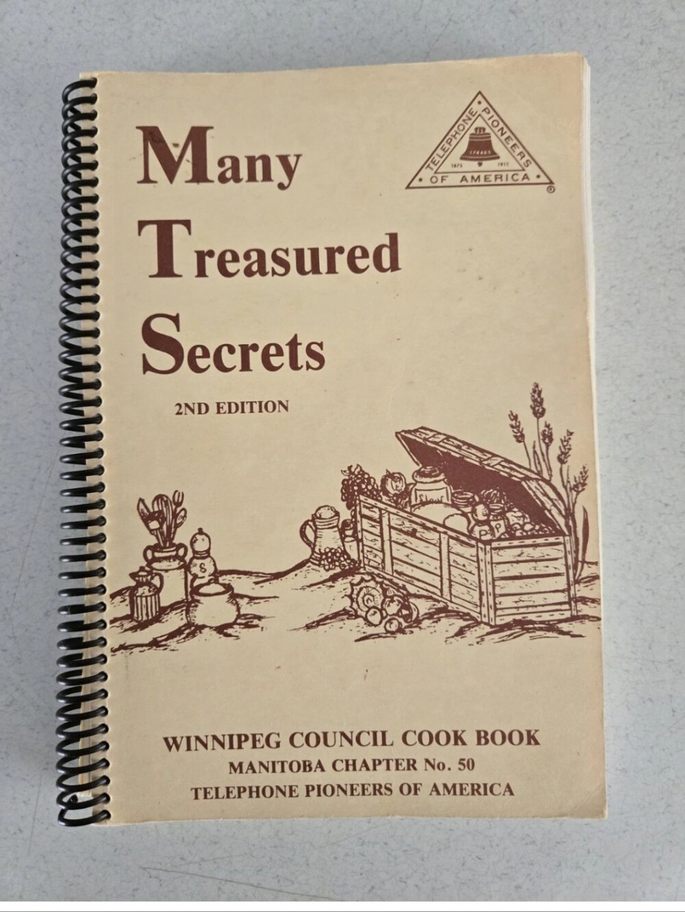 Manitoba Chapter No. 50 of the Telephone Pioneers Cookbook Vintage
